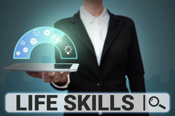 Γράφοντας Εμφάνιση Κειμένου Life Skills Word Necessary Desired Full Participation — Φωτογραφία Αρχείου