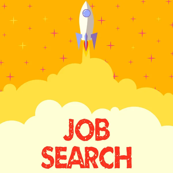 Testi Scritti Mano Job Search Business Showcase Atto Persona Trovare — Foto Stock