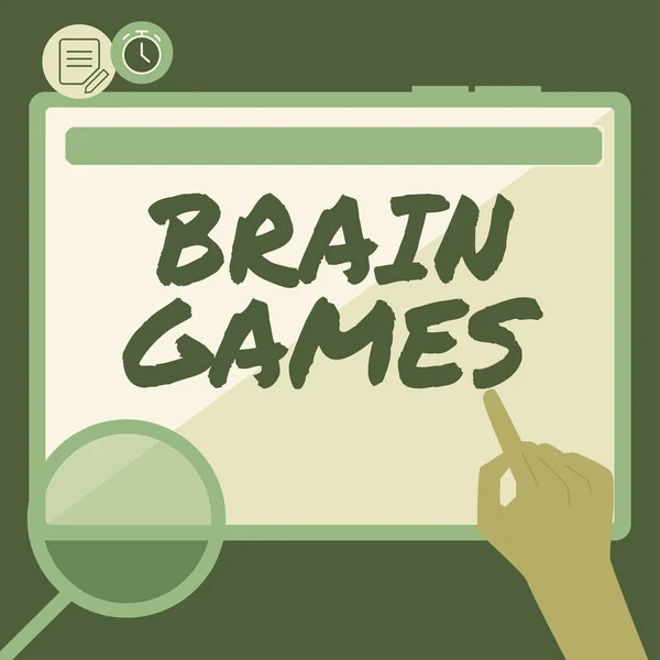 Εννοιολογική Απεικόνιση Παιχνίδια Εγκεφάλου Εννοιολογική Φωτογραφία Ψυχολογική Τακτική Για Χειραγωγήσει — Φωτογραφία Αρχείου