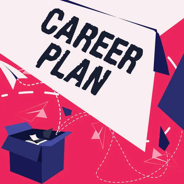 Conceptual display Career Plan, Business concept ongoing process where you Explore your interests and abilities Open Box With Flying Paper Planes Presenting New Free Ideas