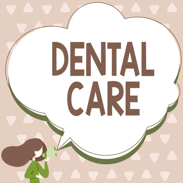 Κείμενο Γραφής Οδοντιατρική Φροντίδα Business Concept Maintenance Healthy Teeth Keep — Φωτογραφία Αρχείου