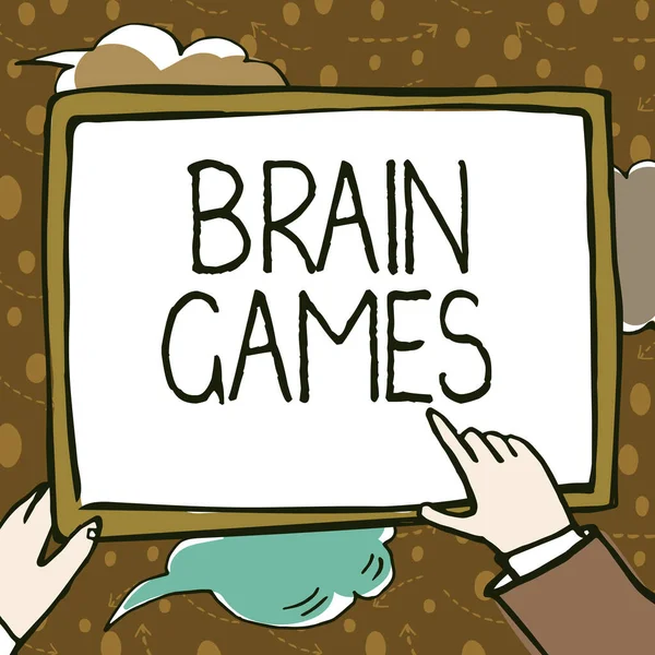 Текст Показывающий Вдохновение Мозг Игры Психологическая Тактика Интернет Концепции Манипулировать — стоковое фото
