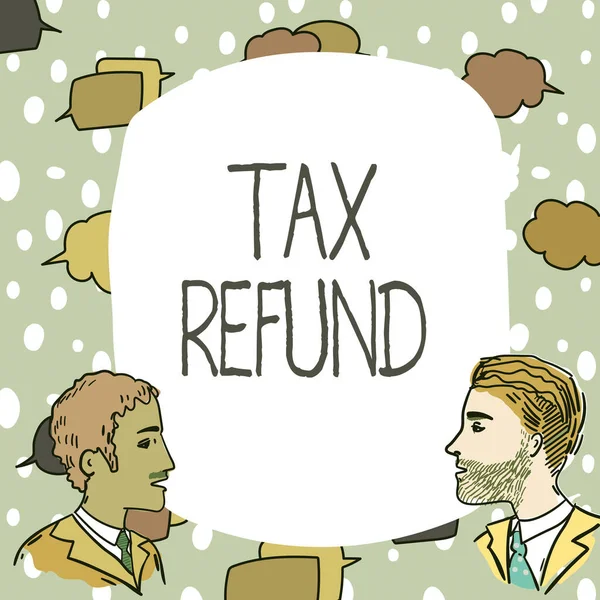 손쓰기 Tax Refund Word Written Money Liability Less Paid Team — 스톡 사진