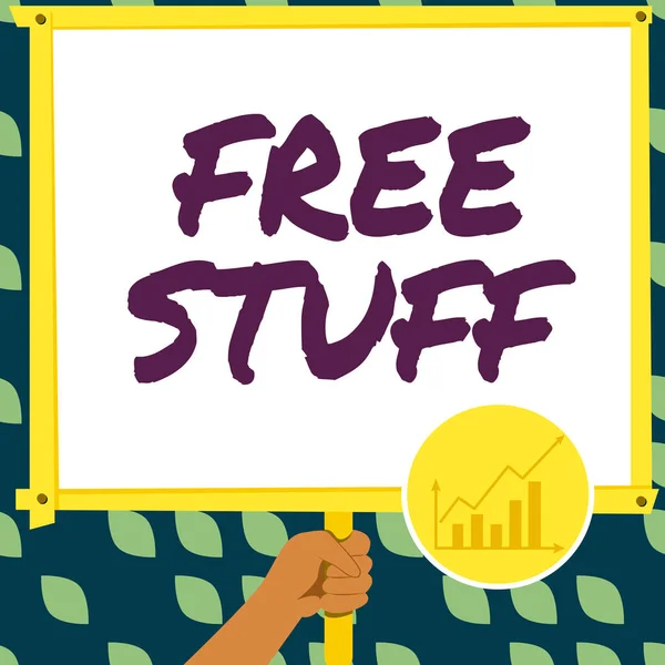 Text Sign Showing Free Stuff Word Any Thing You Can — Stock Photo, Image