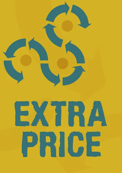 엑스트라 프라이스 Extra Price 텍스트 비즈니스 아이디어 일반적 규모의 기호를 — 스톡 사진