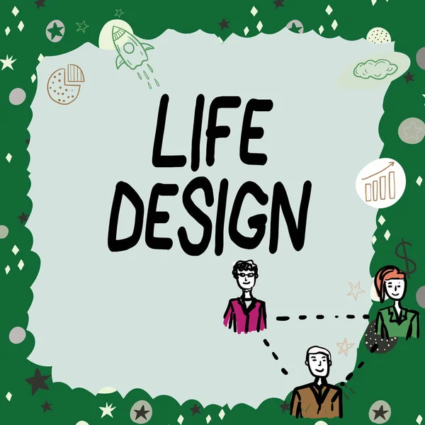 Life Design Business Approach Balance How You Live Work Family — 스톡 사진