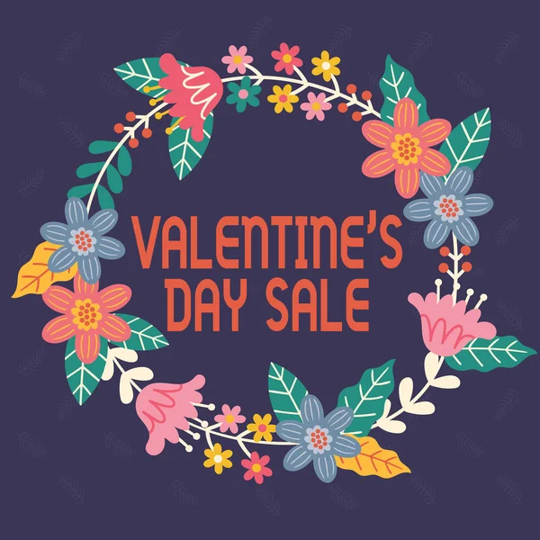 Textový Nápis Zobrazující Valentines Den Prodej Slovo Pro Zvýhodněné Položky — Stock fotografie