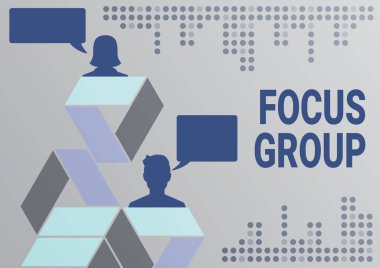 İlham kaynağı odaklama grubu ve iş yaklaşımını gösteren metin, takım çalışması yapan başarılı çevrimiçi iletişim meslektaşları hakkında bir tartışmaya katılmak üzere toplandı.