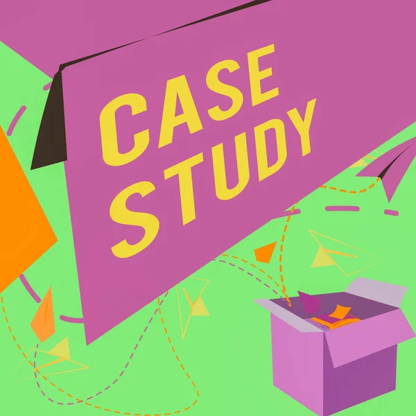 Didascalia Testo Che Presenta Case Study Business Concept Argomento Discutere — Foto Stock