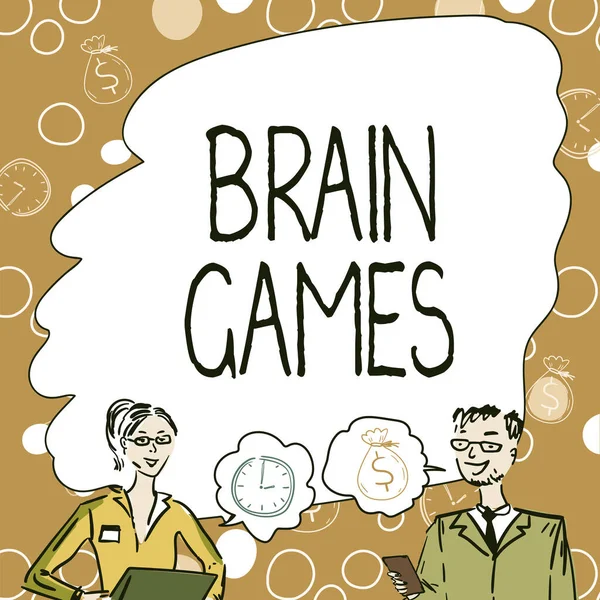 Χειρόγραφο Κείμενο Παιχνίδια Εγκεφάλου Εννοιολογική Φωτογραφία Ψυχολογική Τακτική Για Χειραγωγήσει — Φωτογραφία Αρχείου