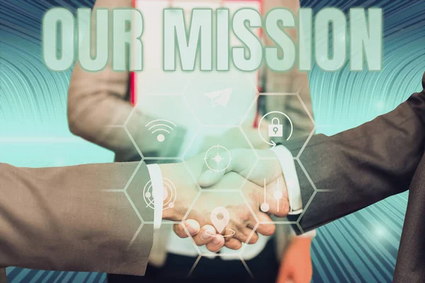 Visualizzazione Concettuale Nostre Attività Mission Business Approach Pianificazione Abbiamo Bisogno — Foto Stock