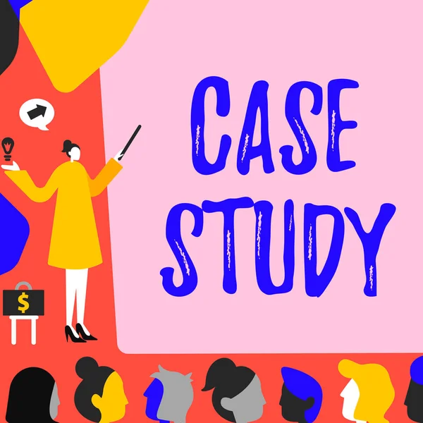 Inspiratie Met Teken Case Study Business Approach Een Onderwerp Dat — Stockfoto