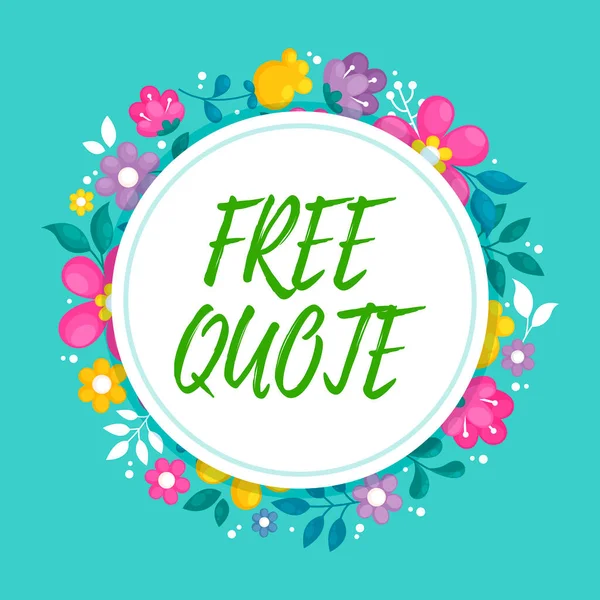 Εγγραφείτε Για Εμφανίσετε Free Quote Business Βιτρίνα Μια Σύντομη Φράση — Φωτογραφία Αρχείου