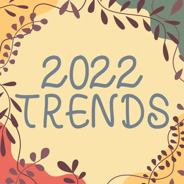 Mevcut Yılda Kısa Bir Süre Için Meşhur Olan 2022 Trends — Stok fotoğraf