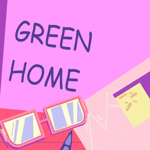 Τίτλος Κειμένου Παρουσίαση Green Home Επιχειρηματική Προσέγγιση Μια Περιοχή Γεμάτη — Φωτογραφία Αρχείου