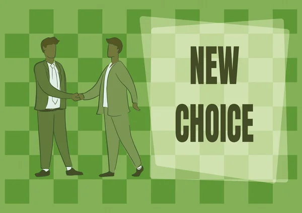 Podpis Koncepcyjny New Choice Internet Concept Wiele Opcji Dodanie Innego — Zdjęcie stockowe