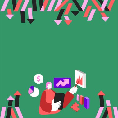 Tablet Tutan Kadın Sunum Kurulu 'nda Yeni Güncellemeleri Gösteriyor.