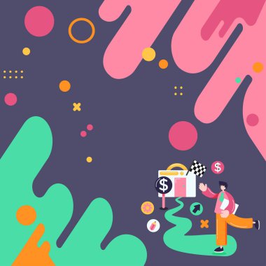 Hırslı İşadamı Belgeyi Tutuyor, Başarı Yoluna Gidiyor.