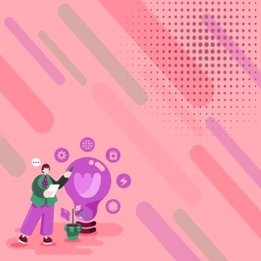 Araştırmacı Meslektaşları Konseptlerini Gösteriyor.