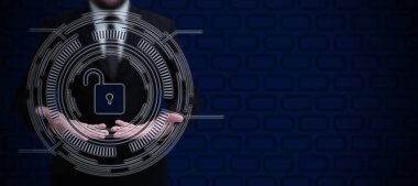 Takım elbiseli iş adamı, başarılı takım çalışmasını sembolize ediyor..