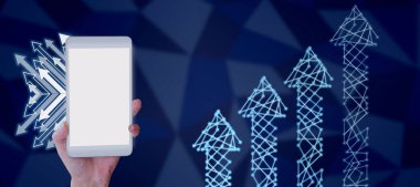 Kadın El Tutma Tableti Verileri ve İş Başarı Fikirlerini Sunar.