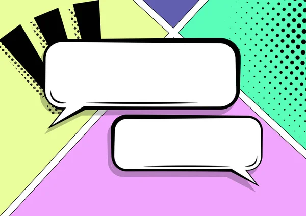 Pair Of Blank Chat Bubbles Representing Social Media Communication.