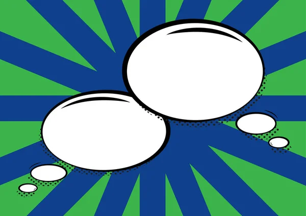 Pair Speech Bubbles Oval Shape Representing Exchanging Ideas — Fotografia de Stock