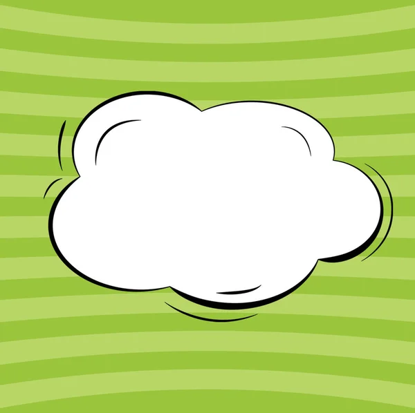 Cloud Thought Bubble With Template For Web Banners And Advertising.