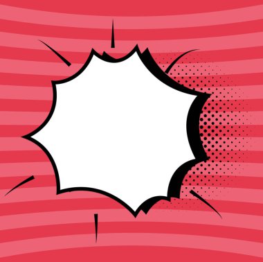 Comic Speech Bubble In Bang Shape Representing Business Promotion.