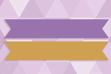 Boş Renk Kurdeleleri Reklam İçin Yaratıcı Sancakları Temsil Ediyor.