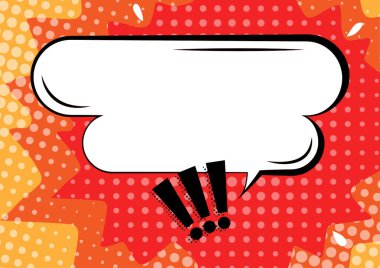 Chat Box And Exclamation Marks Representing Online Messaging.