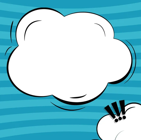 Cloud Shaped Chat Exclamation Marks Social Media Chatting — стоковое фото