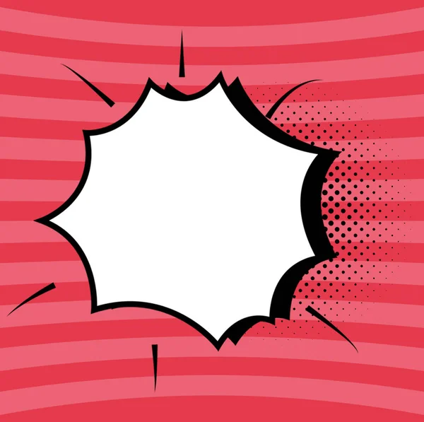 Comic Speech Bubble Bang Shape Representing Business Promotion — ストック写真