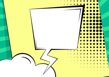 Çevrimiçi sohbet için Fırtına ve Bulut Şeklinde Düşünce Baloncukları.