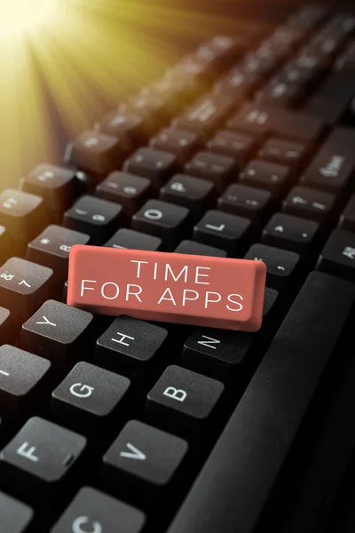Writing Displaying Text Time Apps Internet Concept Best Fullfeatured Service — Stock Photo, Image