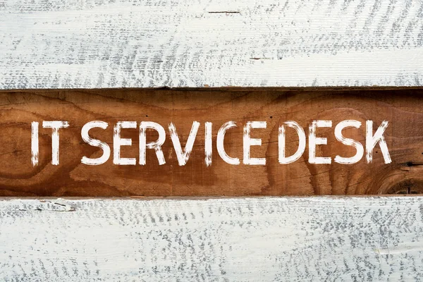 Sign Displaying Service Desk Internet Concept Technological Support Online Assistance — Stock fotografie