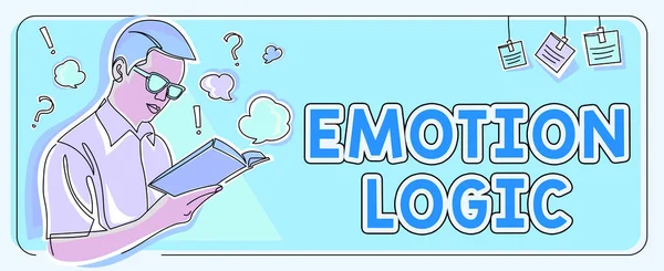Sign Displaying Emotion Logic Business Idea Heart Brain Soul Intelligence — Stock fotografie