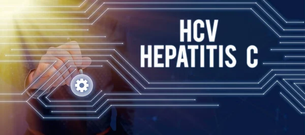 Conceptual Display Hcv Hepatitis Business Approach Liver Disease Caused Virus — 스톡 사진