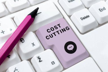 Handwriting text Cost Cutting, Word Written on Measures implemented to reduced expenses and improved profit -49085