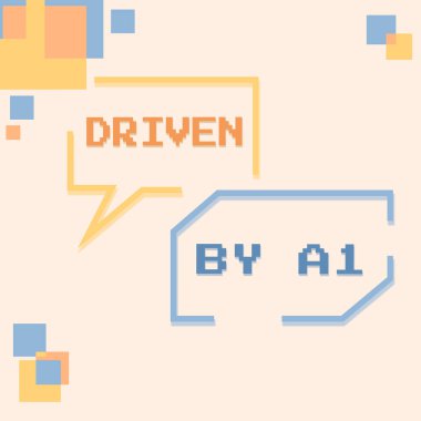 Text sign showing Driven By A1, Word for Move or controlled by a top quality driver in the society Blank Message Boxes Displaying Banners For Business Advertisement.
