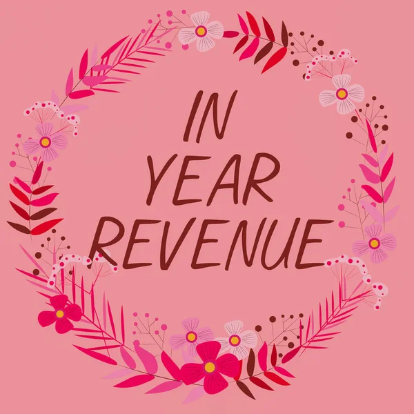 Text Caption Presenting Year Revenue Business Overview Annual Business Income — 스톡 사진