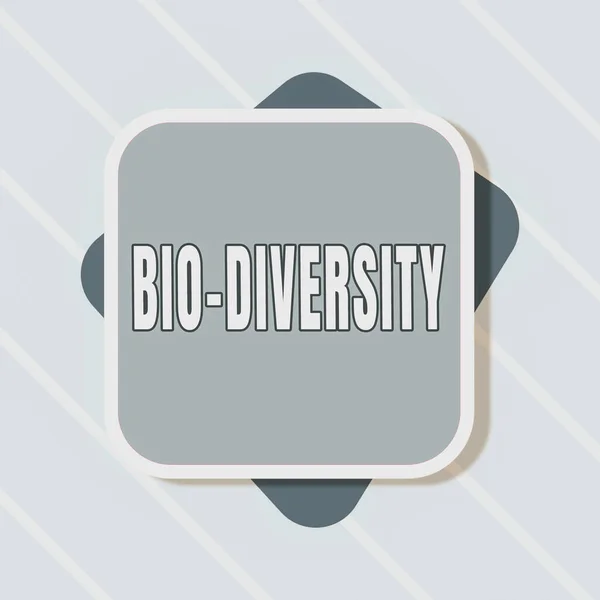 Handwriting Text Bio Diversity Conceptual Photo Variety Life Organisms Marine — Stockfoto