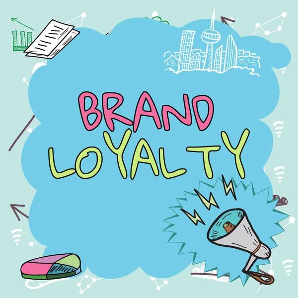 Text Showing Inspiration Brand Loyalty Business Concept Repeat Purchase Ambassador — 图库照片