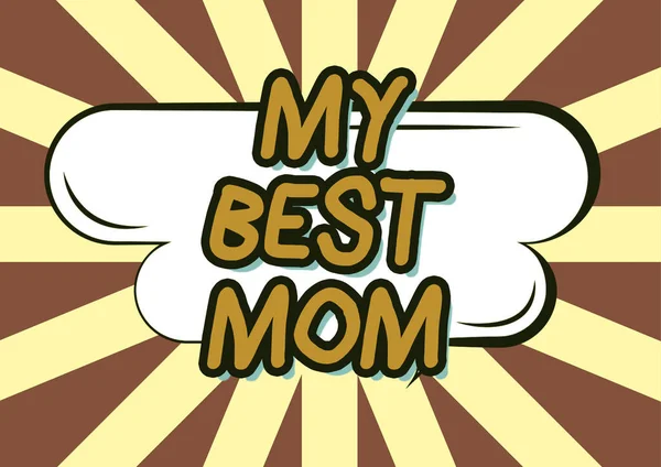 Writing Displaying Text Best Mom Business Idea Admire Have Affection — Foto Stock