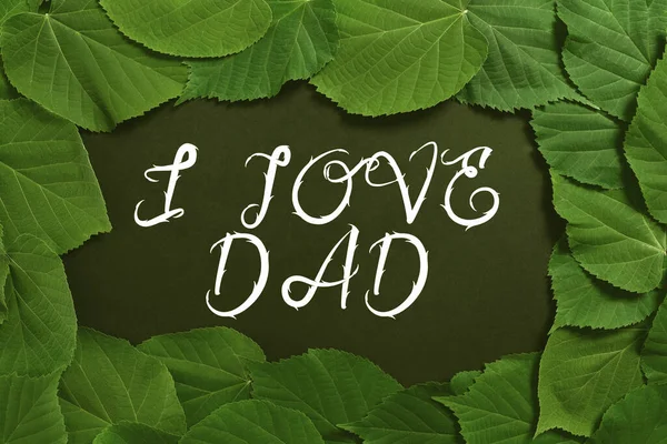 Text Caption Presenting Love Dad Business Concept Good Feelings Father — стоковое фото