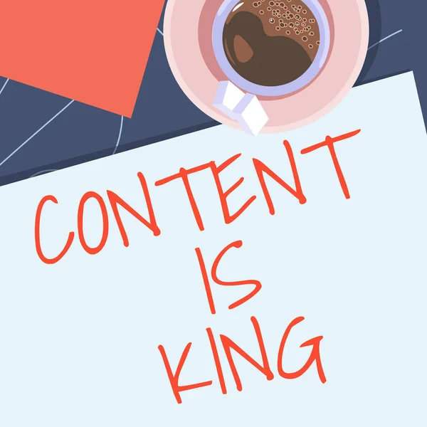 Text Showing Inspiration Content King Word Written Content Heart Todays — Φωτογραφία Αρχείου