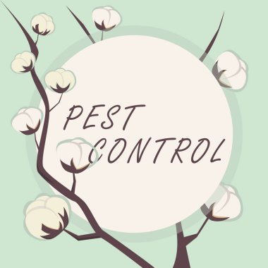 Writing displaying text Pest Control, Internet Concept Killing destructive insects that attacks crops and livestock Frame Decorated With Colorful Flowers And Foliage Arranged Harmoniously.