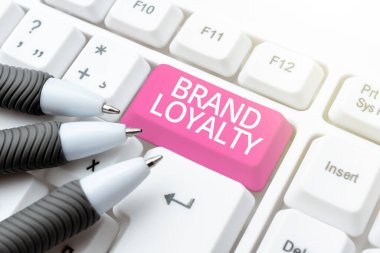 Text showing inspiration Brand Loyalty, Business approach Repeat Purchase Ambassador Patronage Favorite Trusted -48619