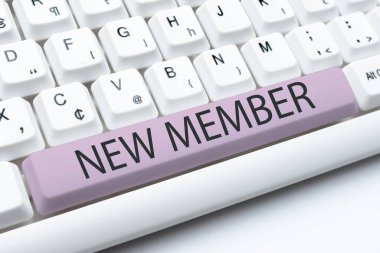 Handwriting text New Member, Internet Concept recruiting employee to company or team Birth of fresh child -49082