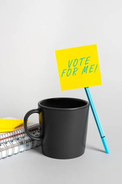 Hand Writing Sign Vote Concept Meaning Campaining Government Position Upcoming — Fotografie, imagine de stoc